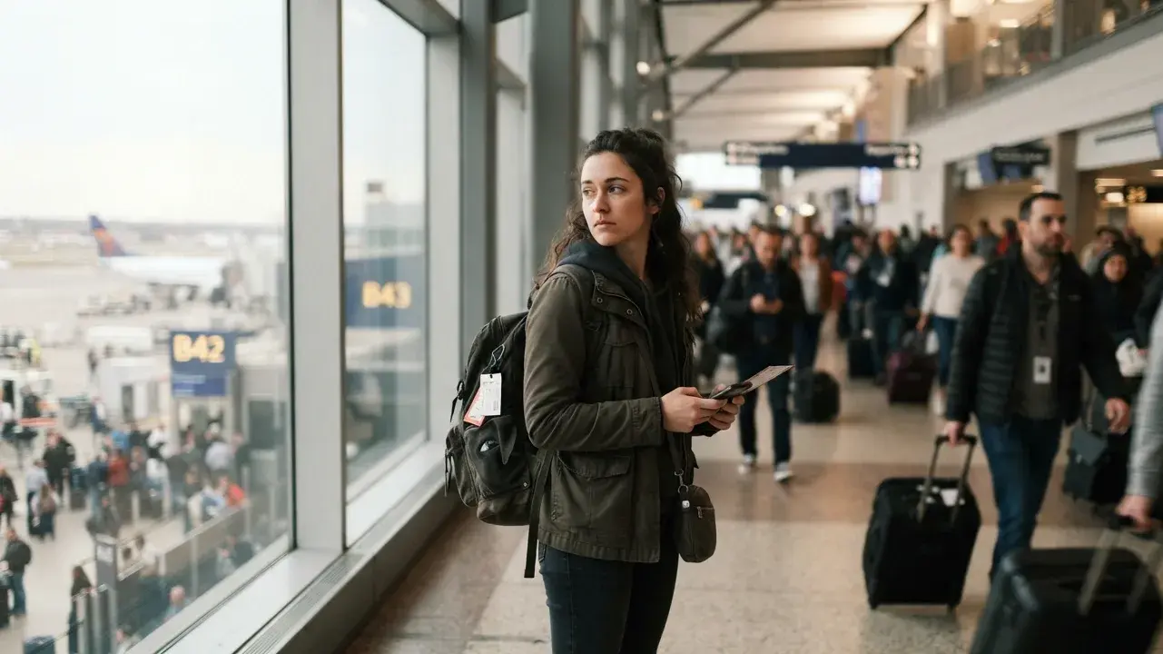 Exit proof problem when a neighboring visa is not approved yet