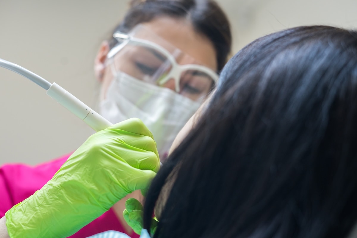 Emergency dental care services being provided.