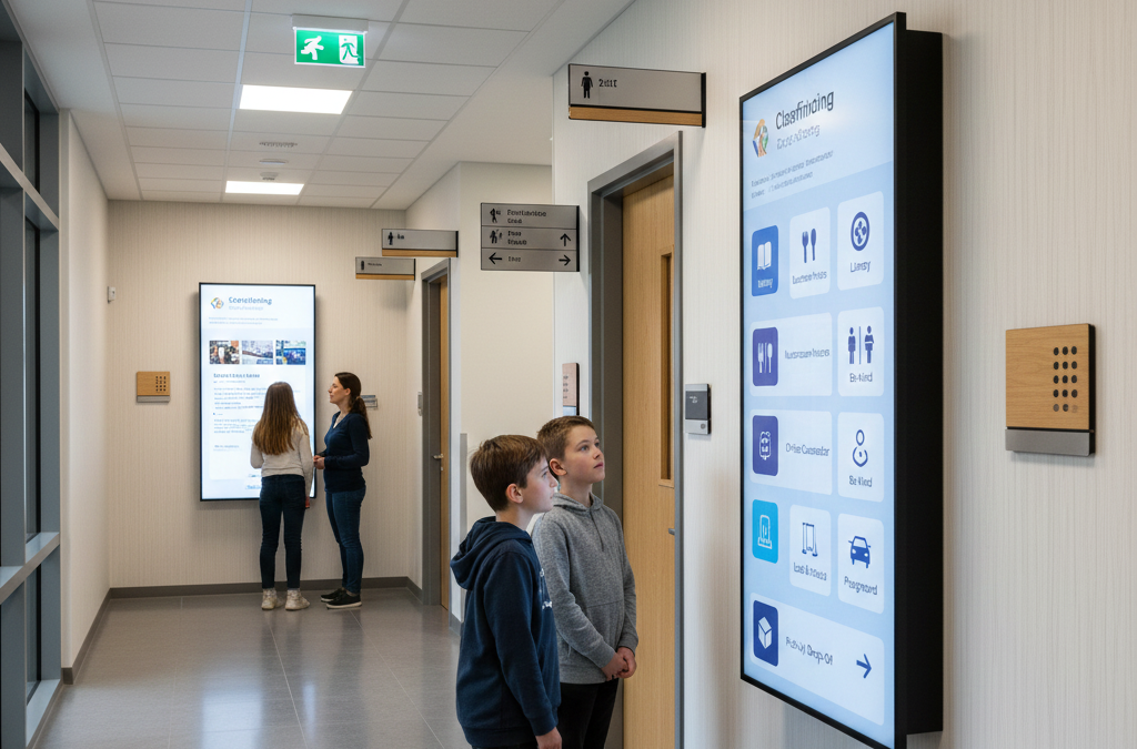 wayfinding and functional school signs