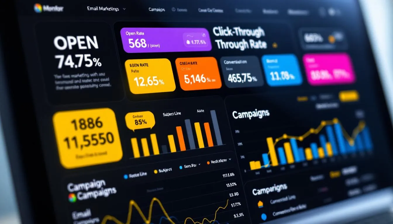 How to Repurpose Your Website Content Across Email Marketing and Social Media - The image displays an email marketing dashboard showcasing various campaign performance metrics, such as open rates, click-through rates, and engagement statistics. This data helps marketers analyze the effectiveness of their campaigns and make informed decisions to repurpose existing content for new audiences.
