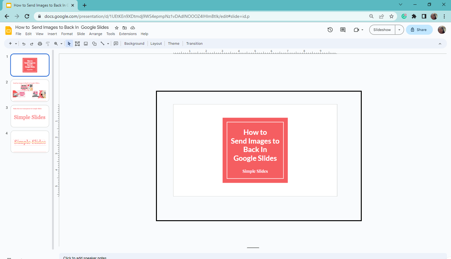 You Google Slide quickly zoom out.