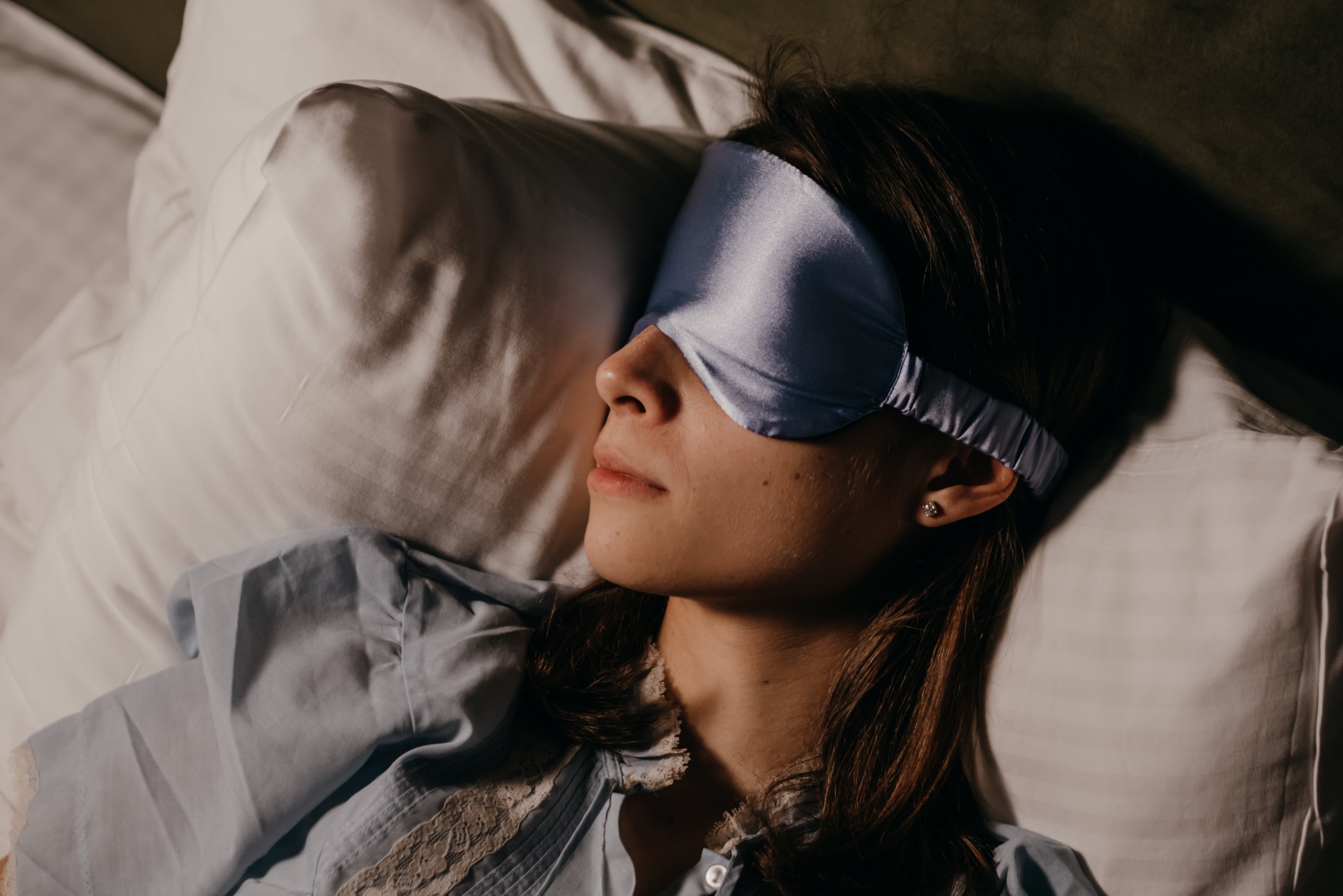 Photo by Polina Kovaleva: https://www.pexels.com/photo/asleep-woman-wearing-eye-mask-6541120/