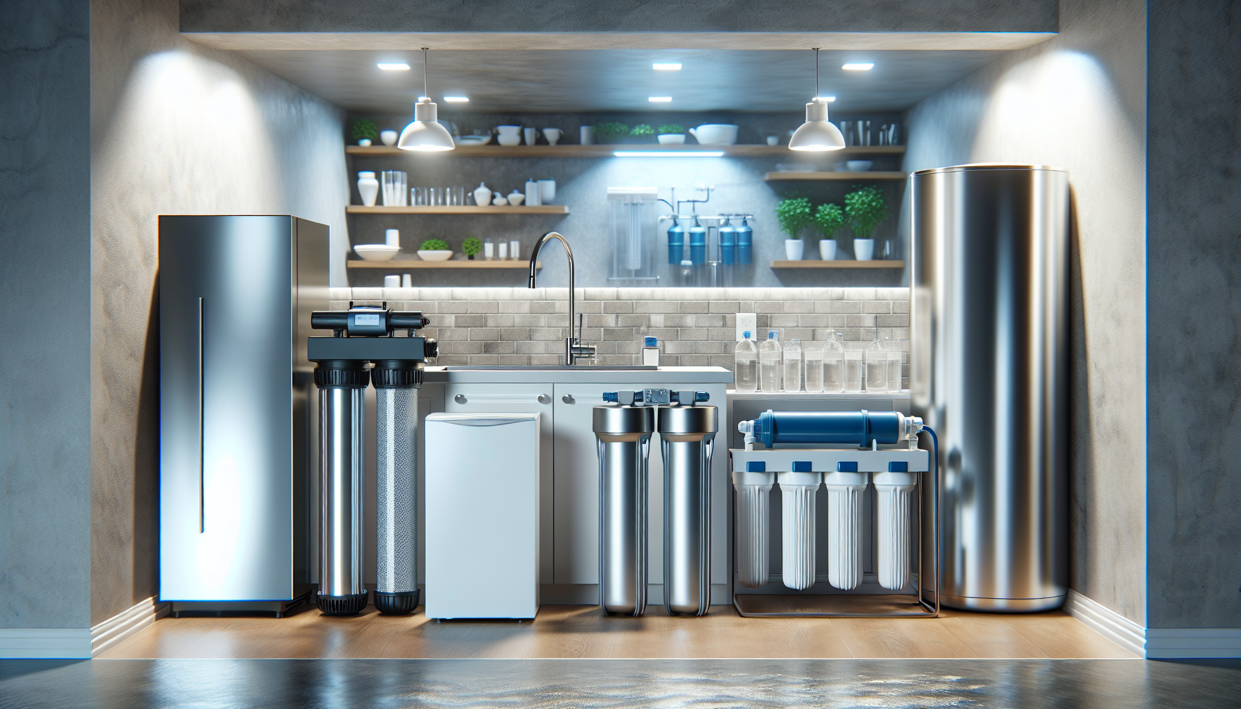 Variety of water filter systems