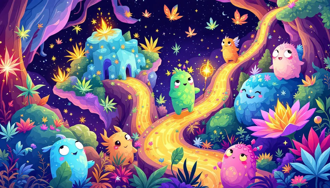 An illustration of selecting the right cannabis strain.