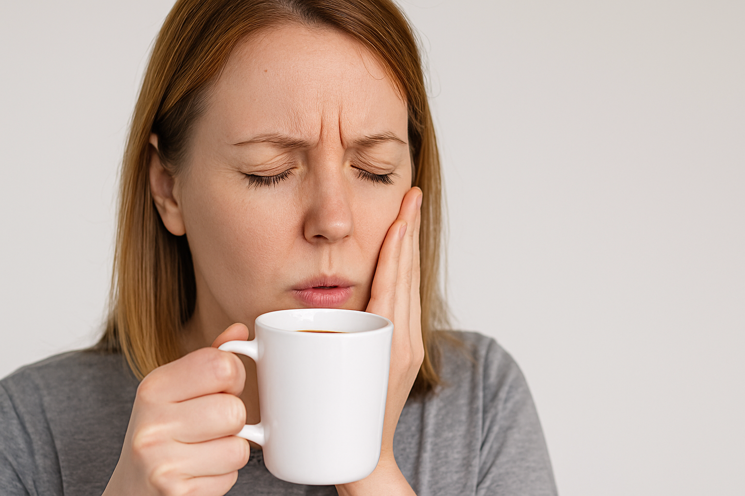 Kaffe etter tanntrekking: Hvorfor du bør vente litt med favorittkoppen 10 Kvinne holder kaffekopp og berører kinnet i smerte etter tanntrekking, unngår varme drikker i helingsperioden. kaffe etter tanntrekking dry socket skylle munnen første 24 timene første døgnet første dagene lang tid bør du unngå ta smertestillende myk mat første 24 hos tannlegen skyll munnen første timene 30 minutter varme drikker kaffe bør første bedøvelsen går ta kontakt unngå 10 dager drikke visdomstann tanntrekking dag munnen 3 dager tannlegen bruk operasjon trekking spise dager smertestillende såret mat hevelse får smerte viktig komplikasjoner tennene infeksjon flere minutter timer smerter tar blødning mer behandling spørsmål tid helt dagene mulig 2 3 går dersom gjøre ofte litt råd blodproppen skylle normalt sugerør drikker fått forsiktig igjen vann skjer andre betennelse tenner området 1 2 mye