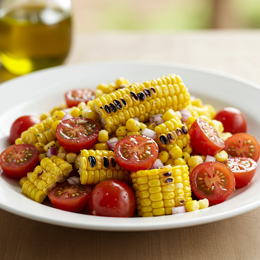 Corn and tomato dish