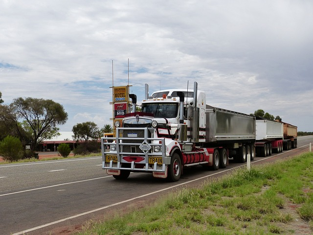 semi-trailer, truck, road