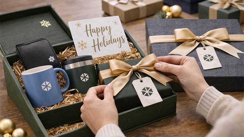 employee holiday gift packaging