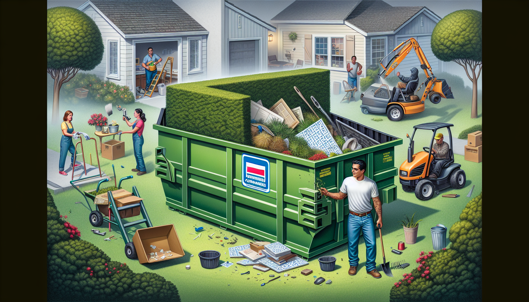 Residential dumpster rental for home projects