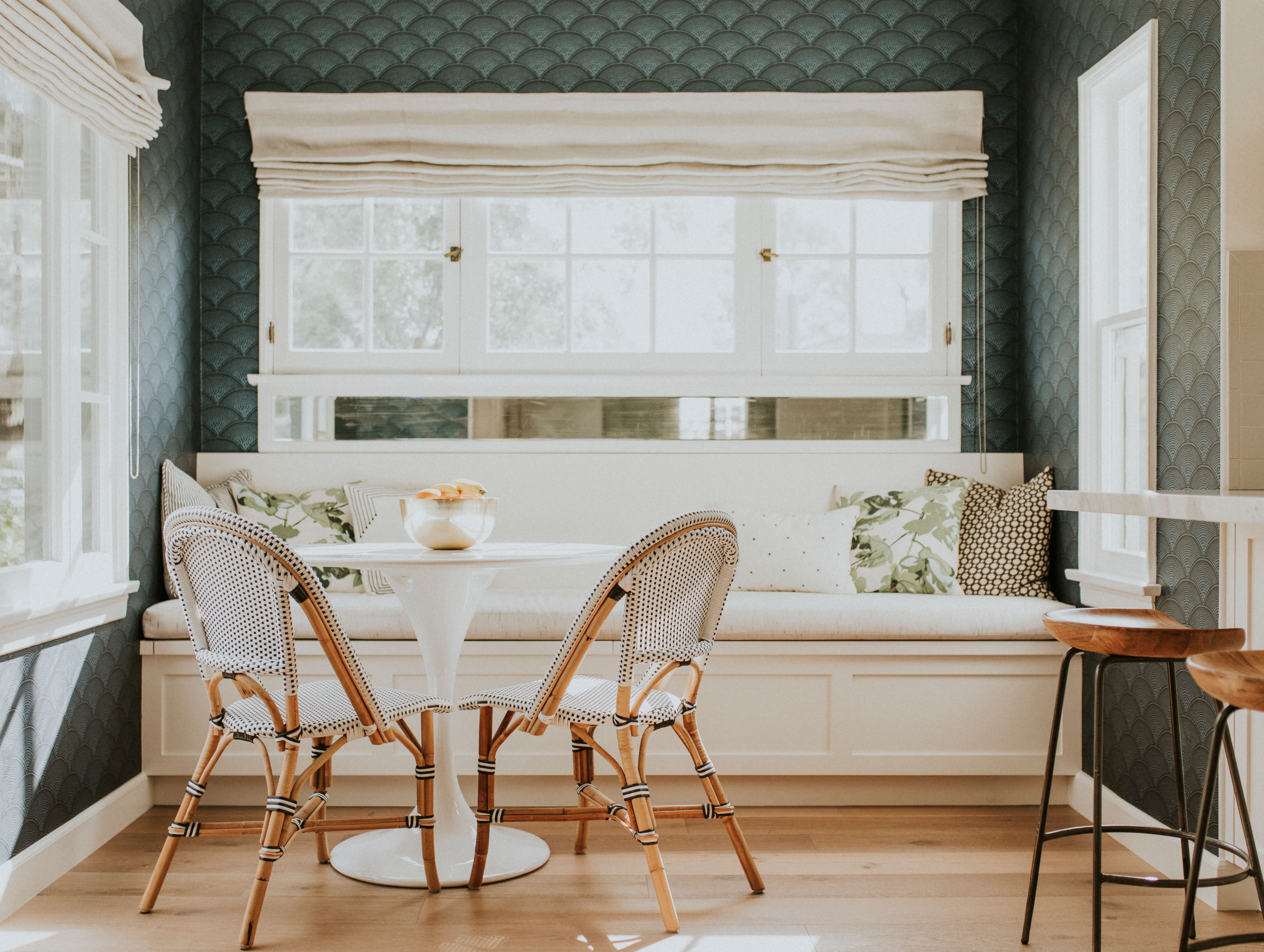 Upgrade the dining room with photo wallpaper! By Rawpixel (https://elements.envato.com/home-dining-room-ZN97HSC)