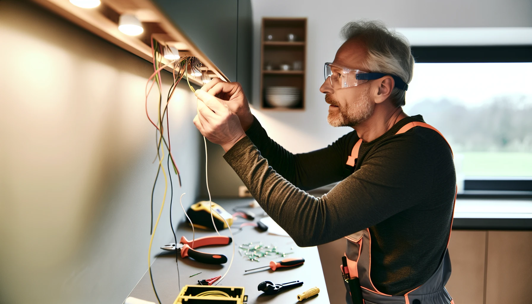 Testing under cabinet lights