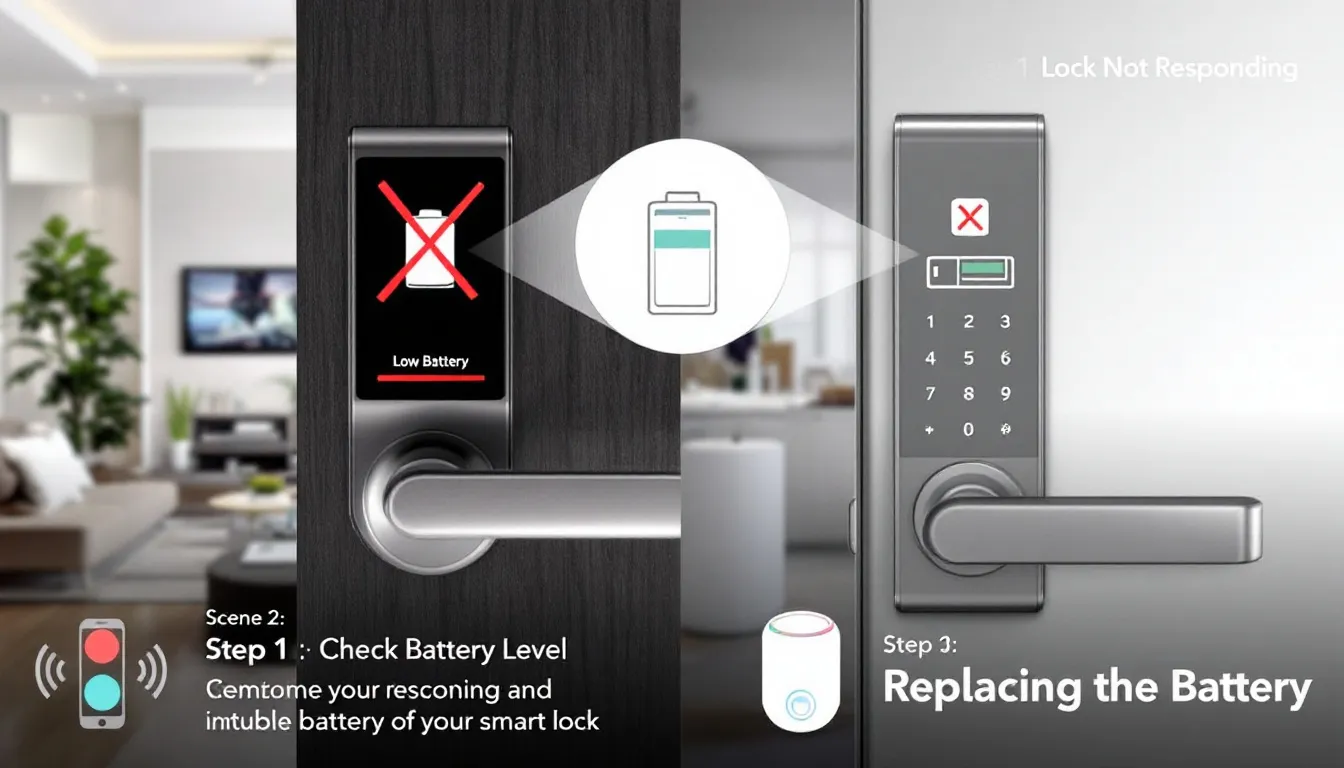 Troubleshooting common smart lock issues.