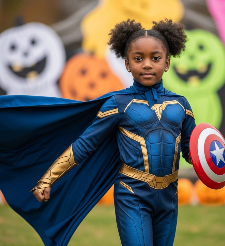 Stand out at the party in a superhero Halloween costume, dress the part. Great them for girls, boys and a child of all ages. Order early for free shipping