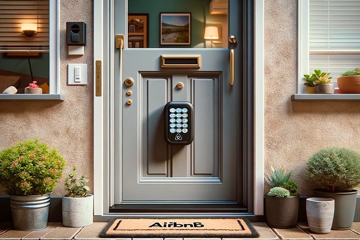 A smart lock for an Airbnb self check-in 