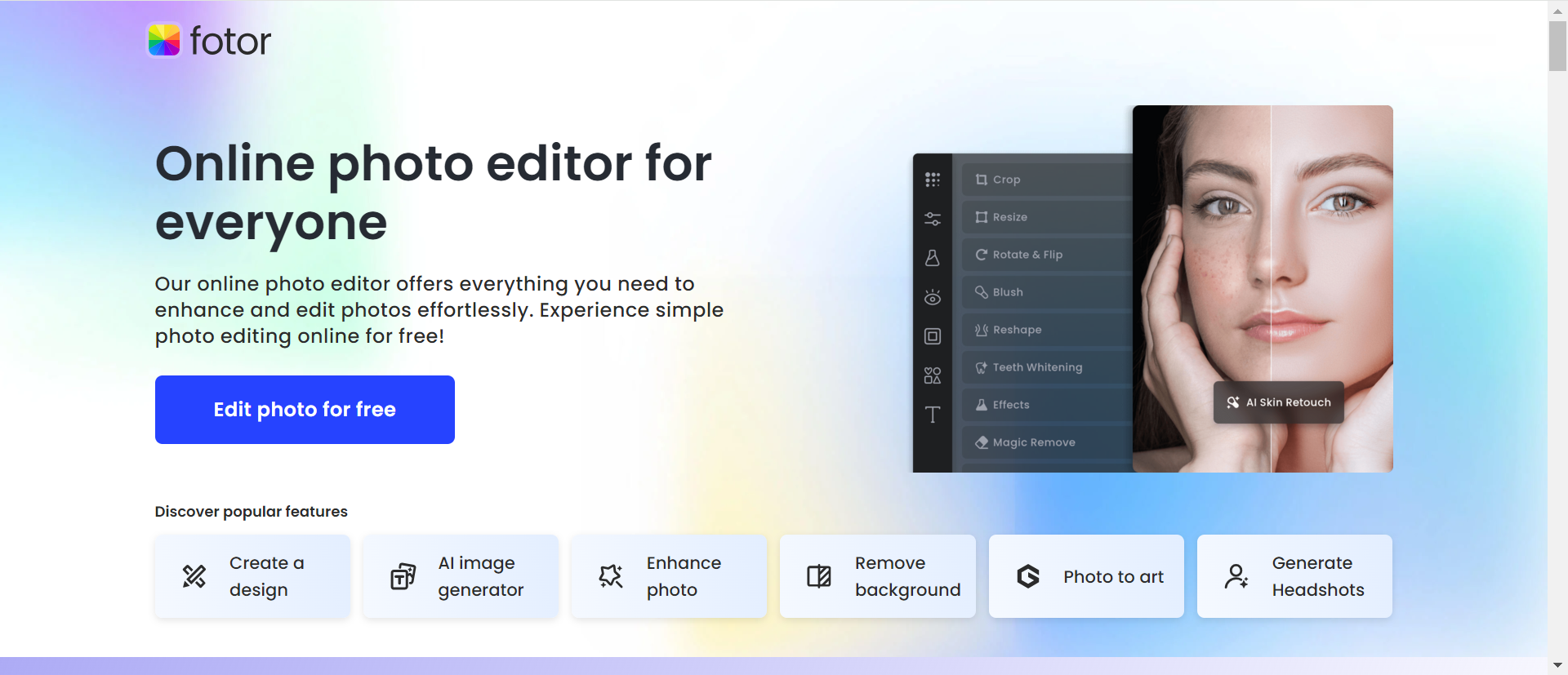 fotor ai editor