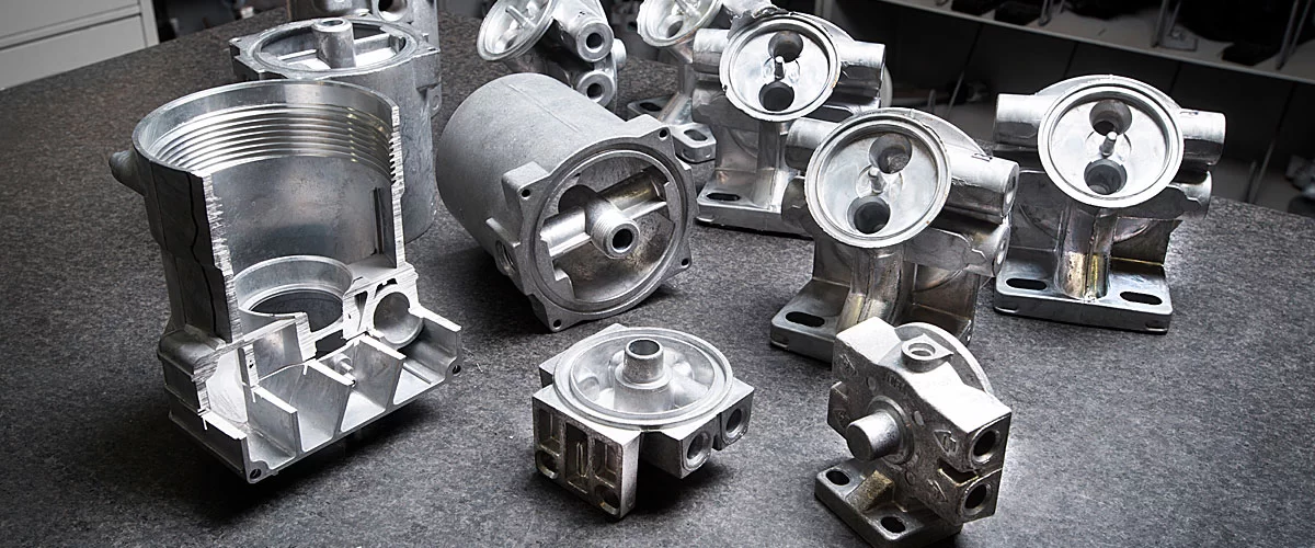 Some Die-Cast Aluminum Components