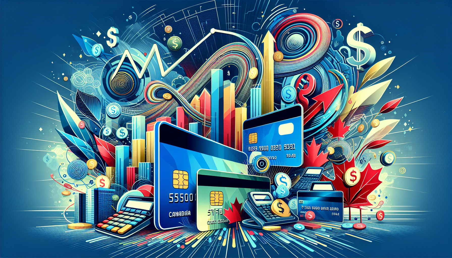 A visual representation of various business bank accounts in Canada, showcasing digital and traditional options.