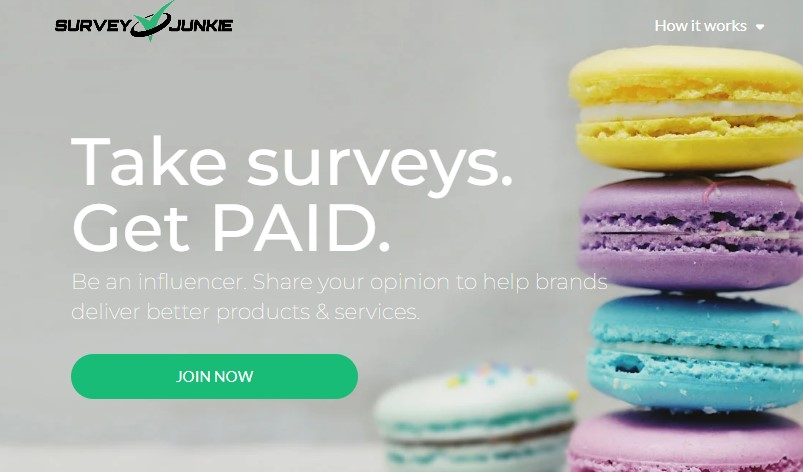 Share your opinions on Survey Junkie and you'll earn gift cards. 