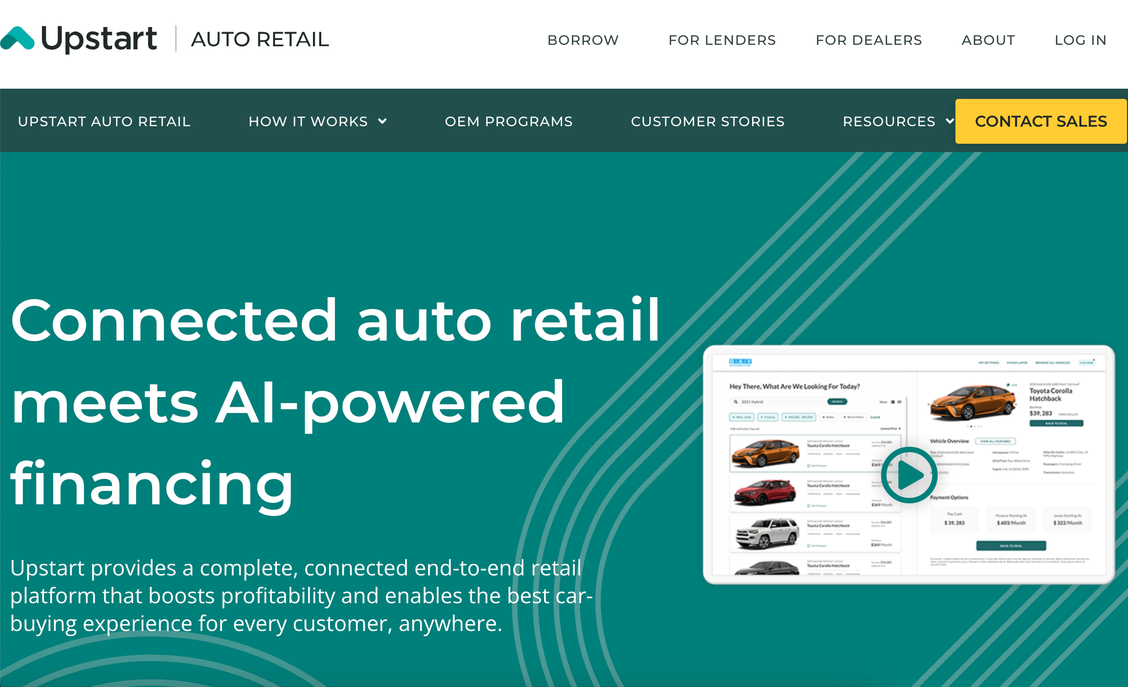 Upstart – AI-powered lending solutions