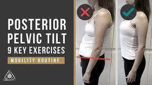 Posterior Pelvic Tilt: 9 Correction Exercises (Mobility Routine) - YouTube