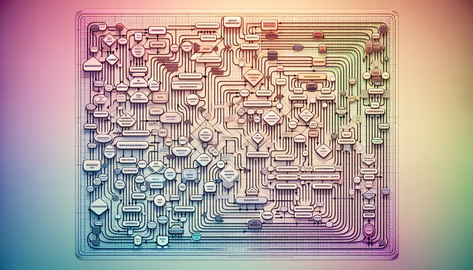 Illustration of a flowchart outlining contingency strategies