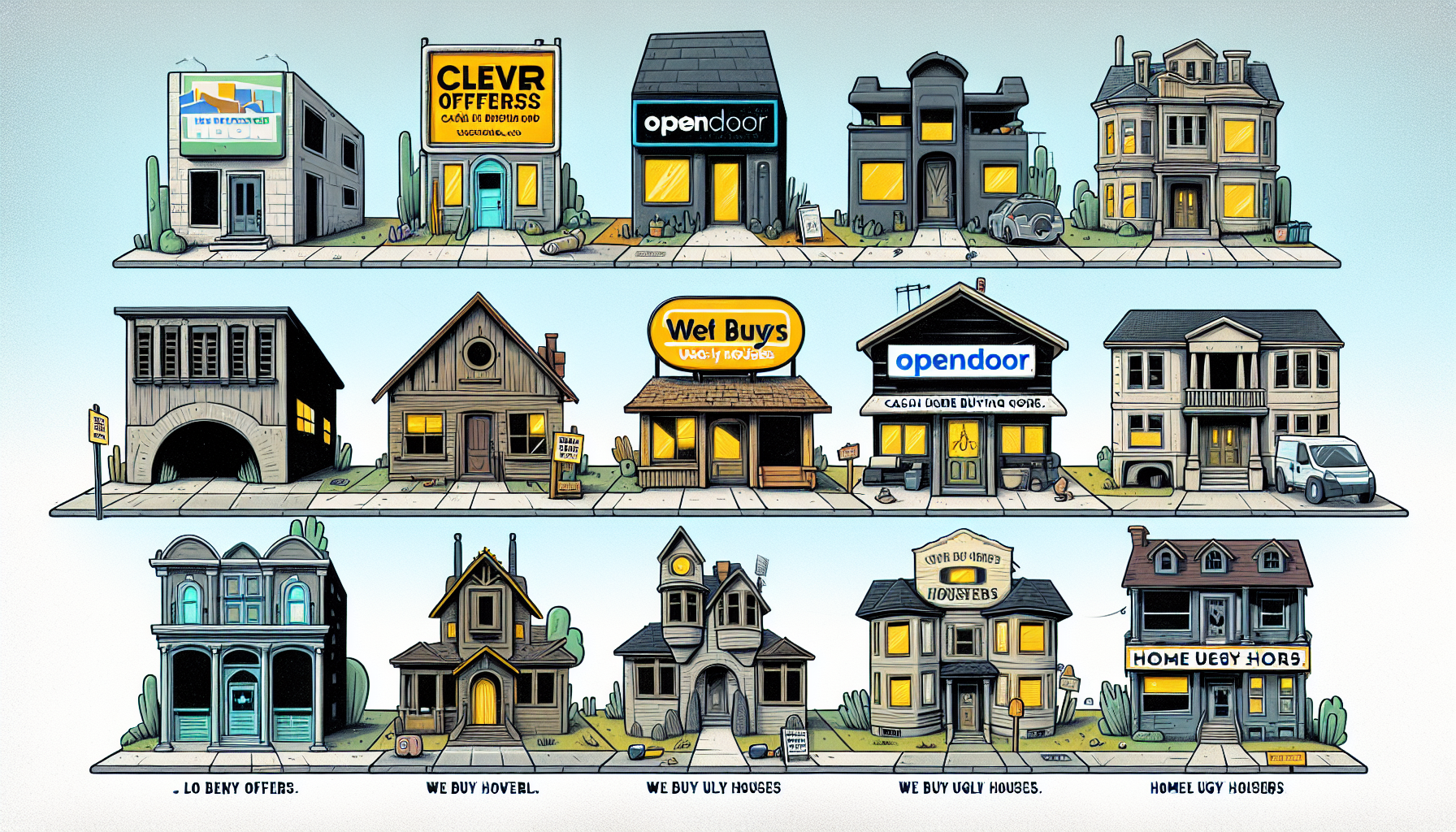 Illustration of local cash home buying companies
