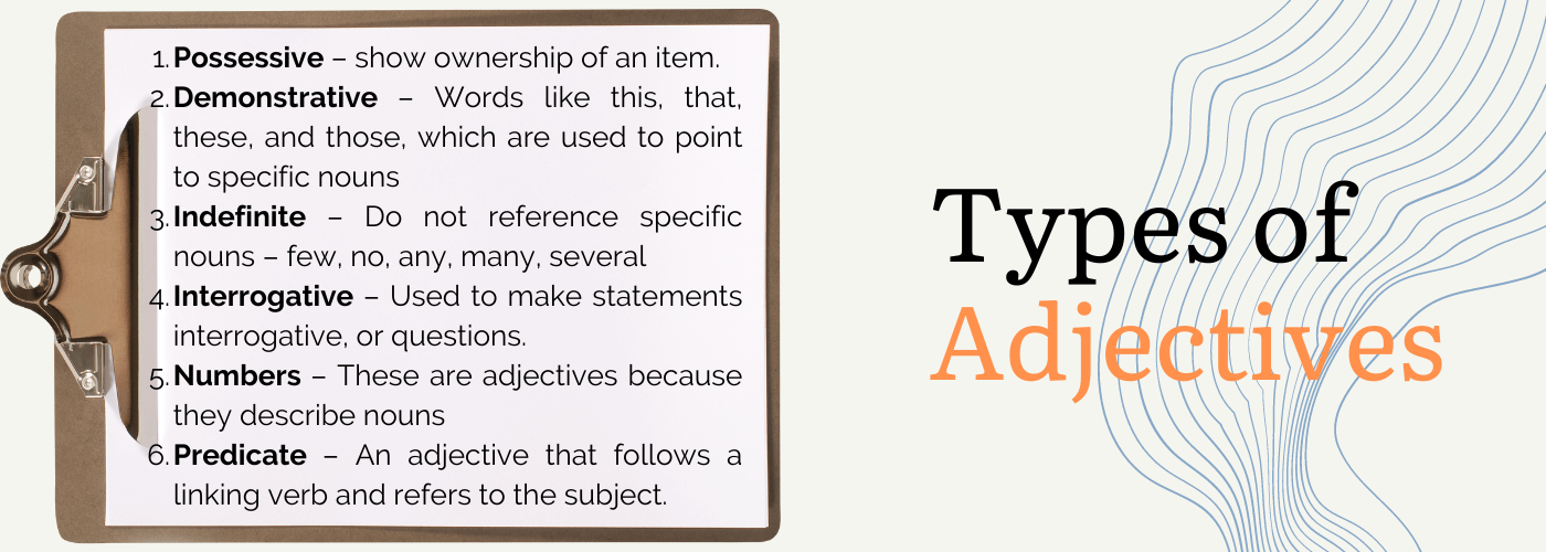 Types of adectives