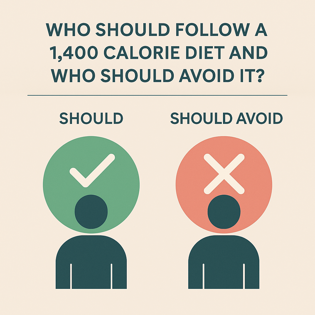 Who Should Follow a 1,400 Calorie Diet and Who Should Avoid It?