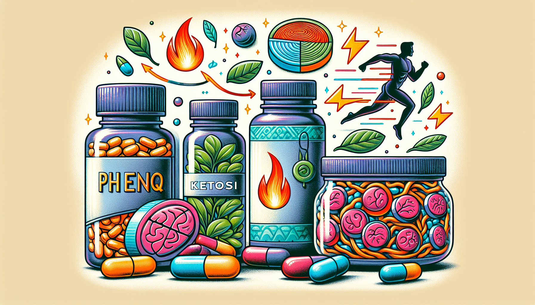 Illustration de compléments alimentaires naturels