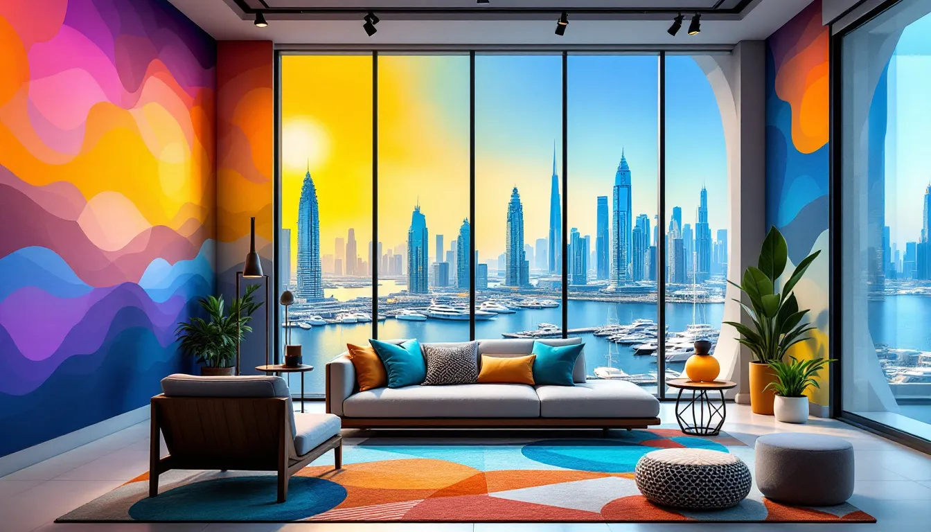 Various home improvement services including painting and wallpaper installation.