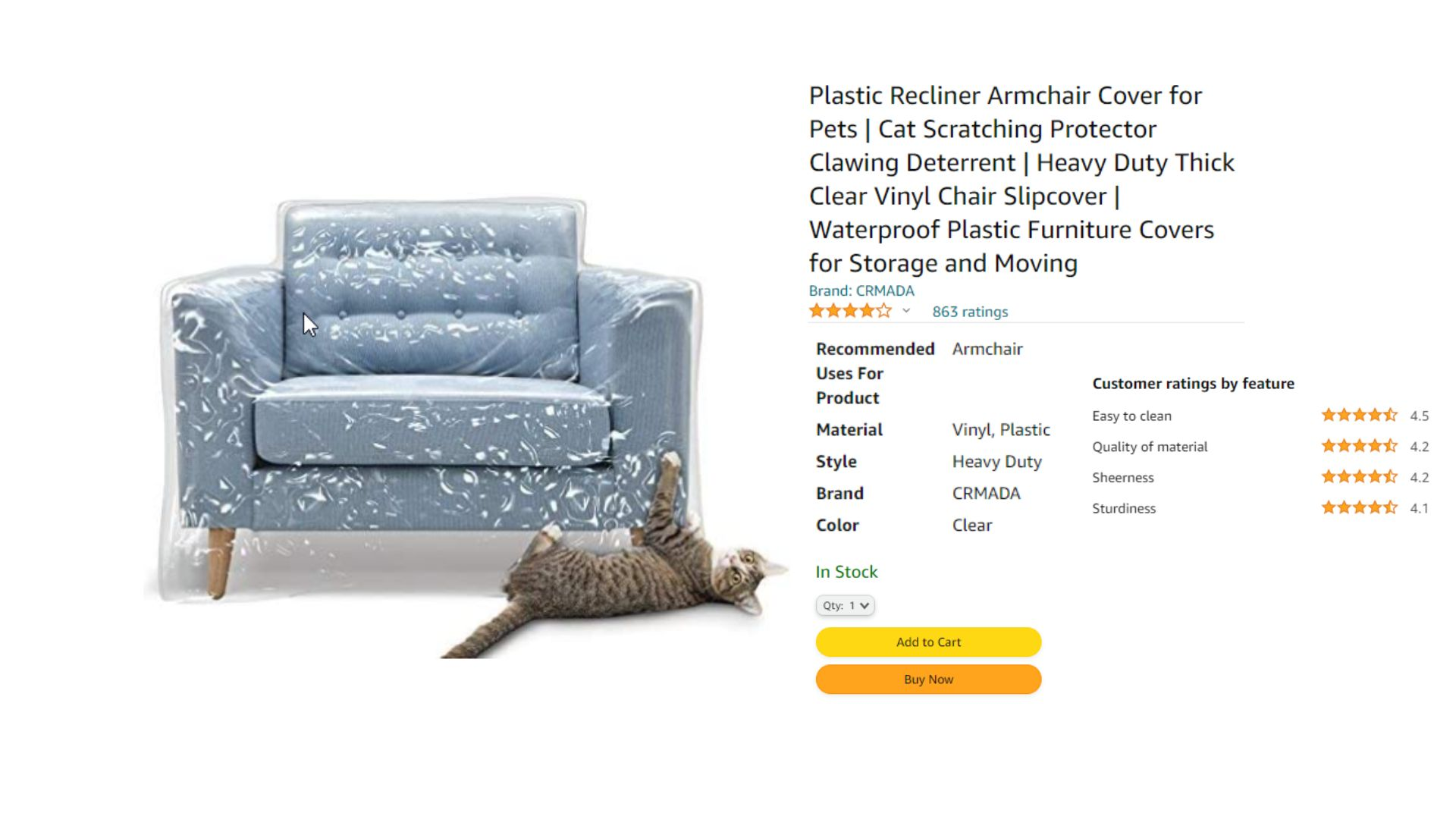 Plastic armchair online covers