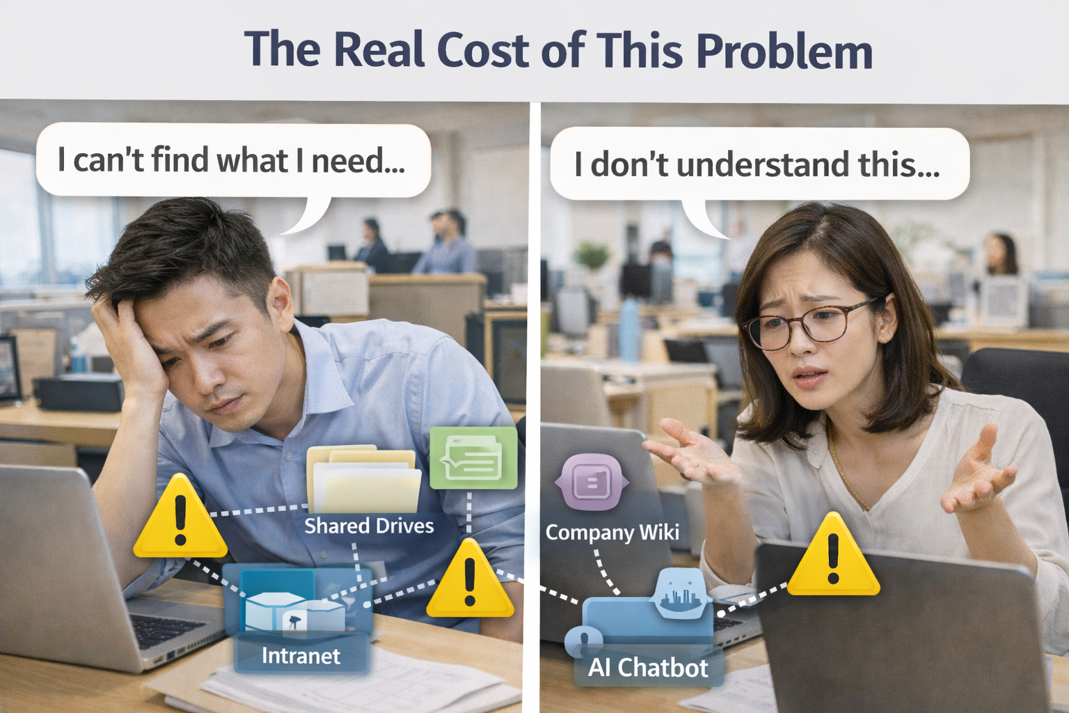 When company data is spread across existing systems, data fragmentation increases the risk of poor decisions and missed growth opportunities.