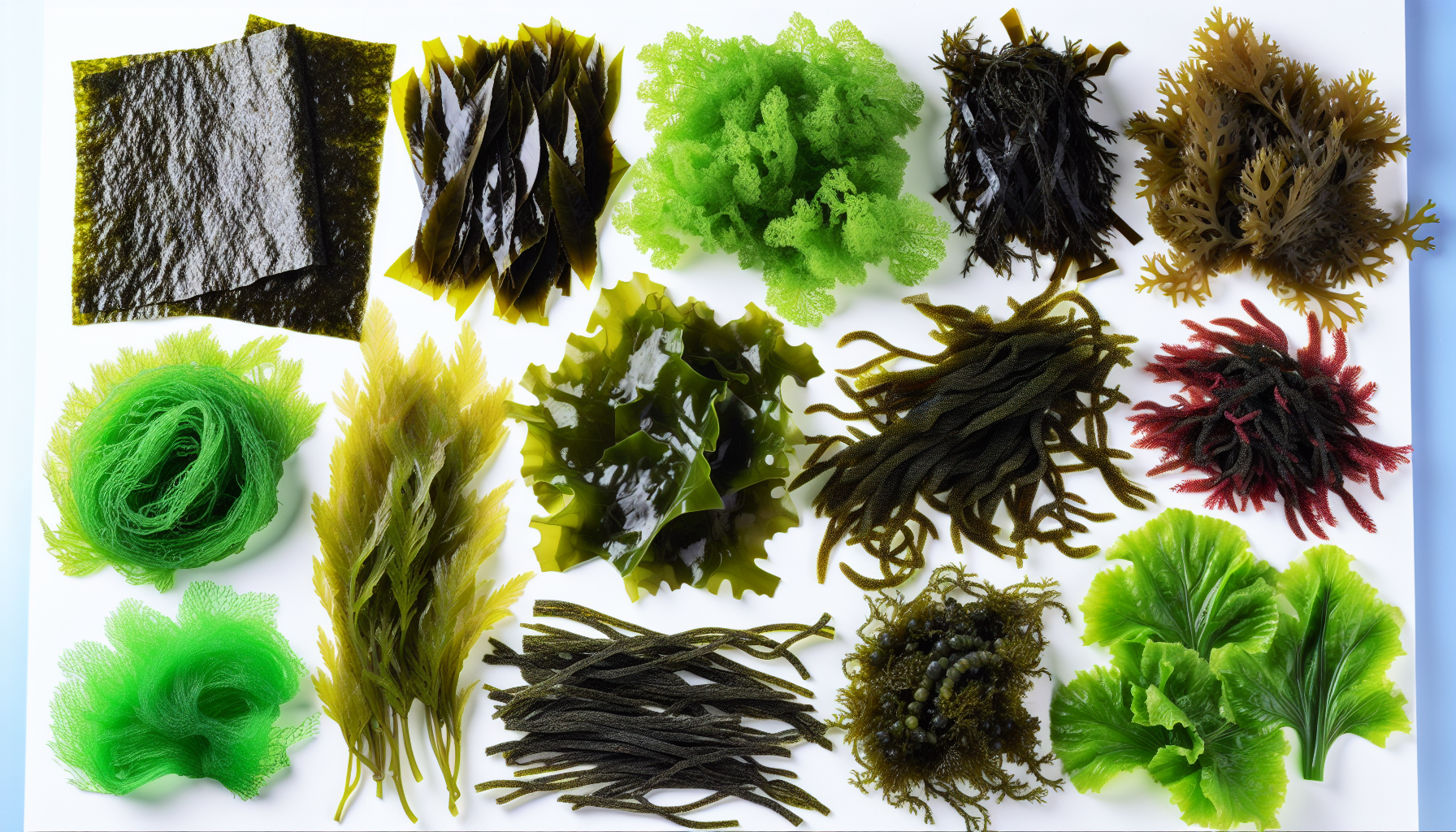 Variety of edible seaweed