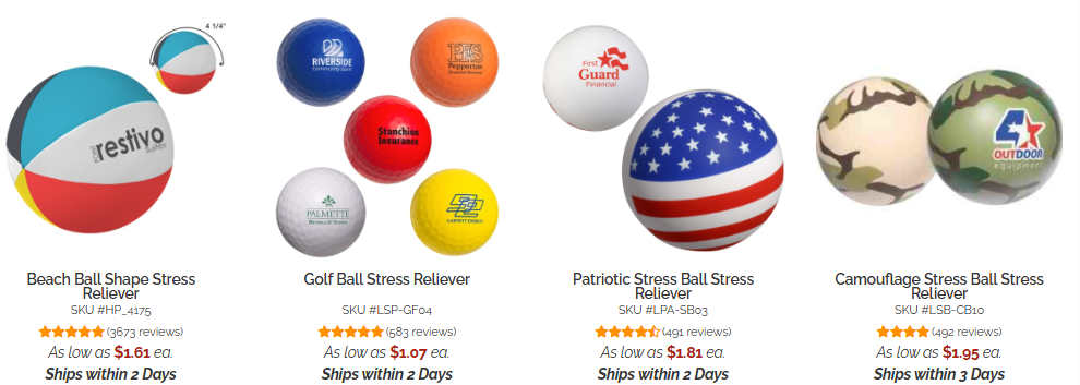 Personalized Ball Stress Relievers