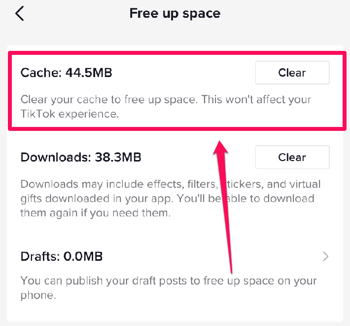 Image showing how to clear cache