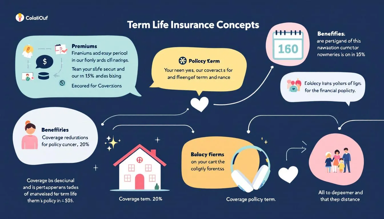 An illustration explaining term life insurance policies.
