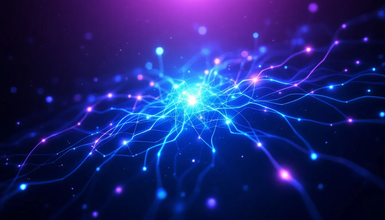 A futuristic representation of the future of AI intelligence.
