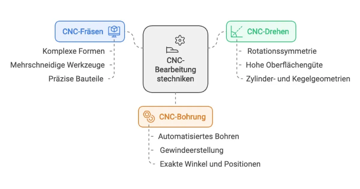 Die wichtigsten CNC-Verfahren in der Metallbearbeitung