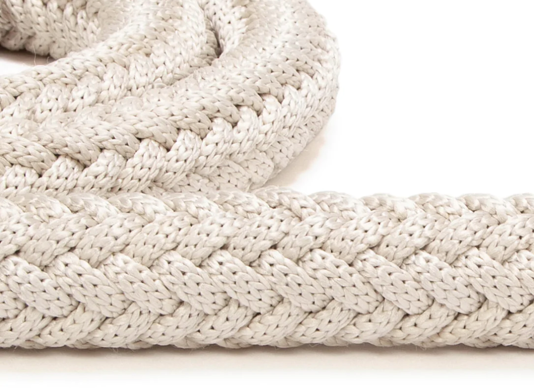 Knot & Rope Supply braided polyester rope in the color white