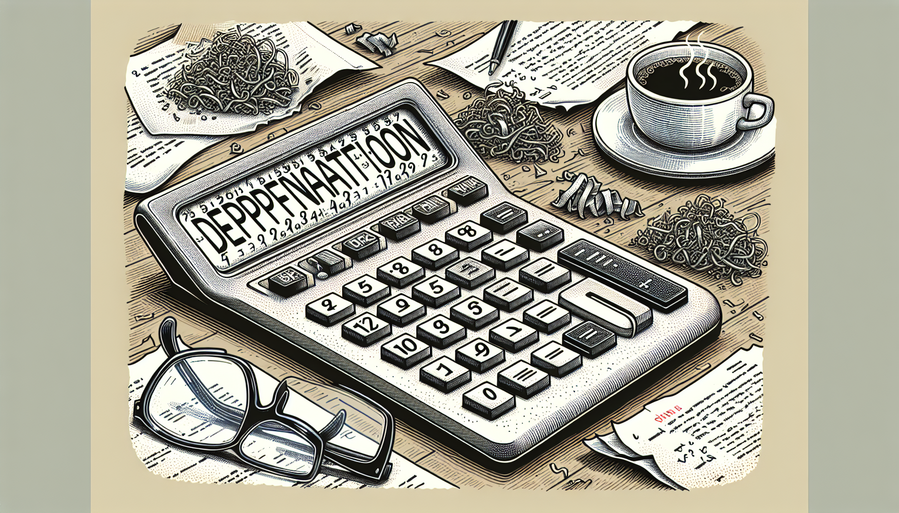 Illustration of a depreciation calculator