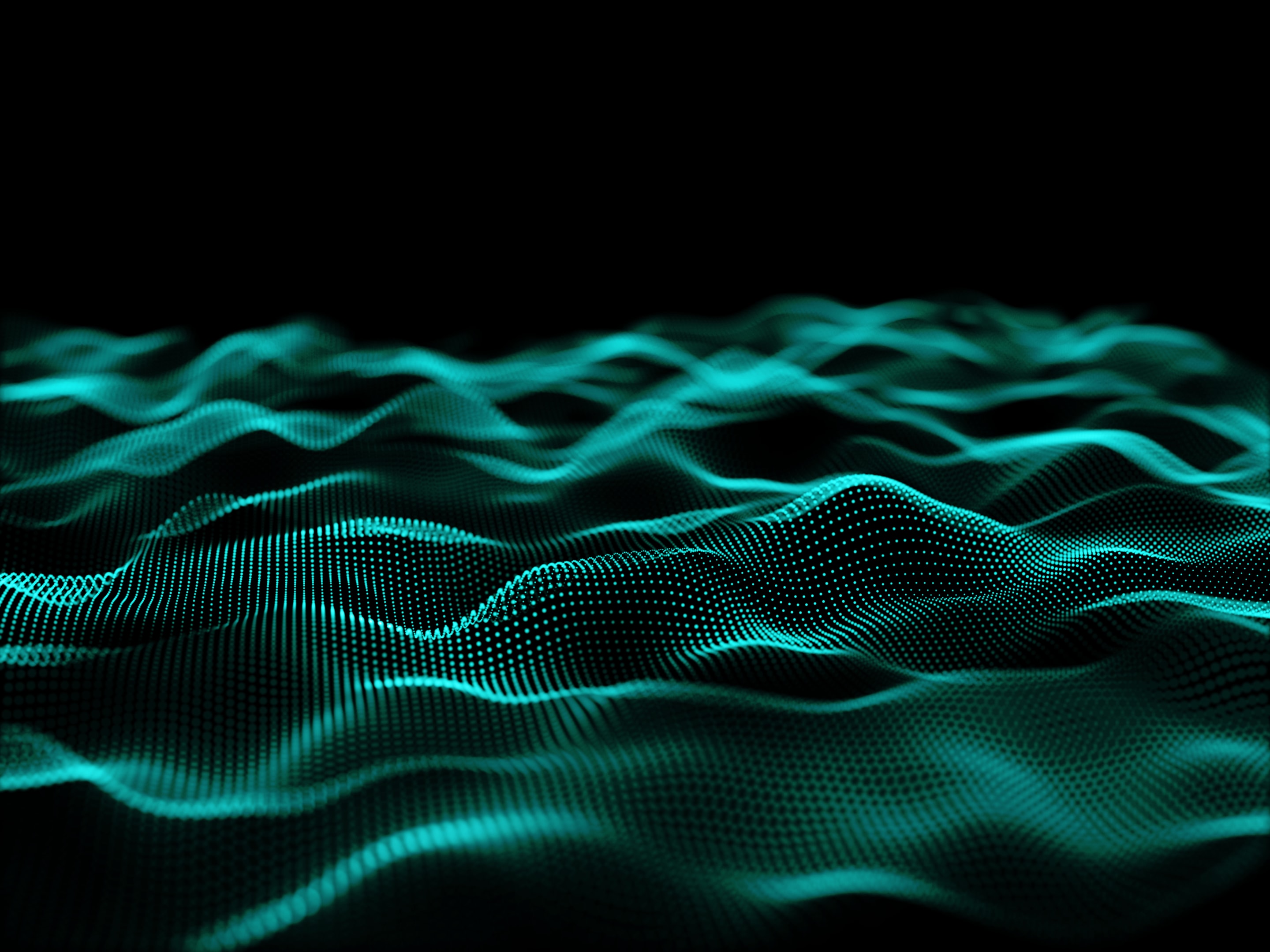 The image illustrates data waves