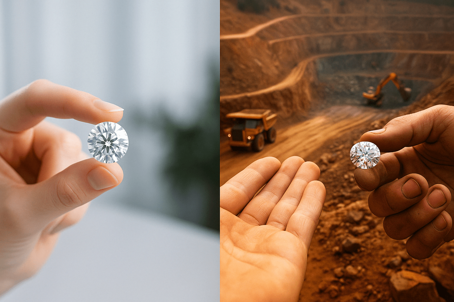 Why Choose Pure Carbon Lab Grown Diamonds Over Mined Stones?