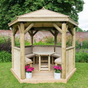 Wooden open fronted Gazebo