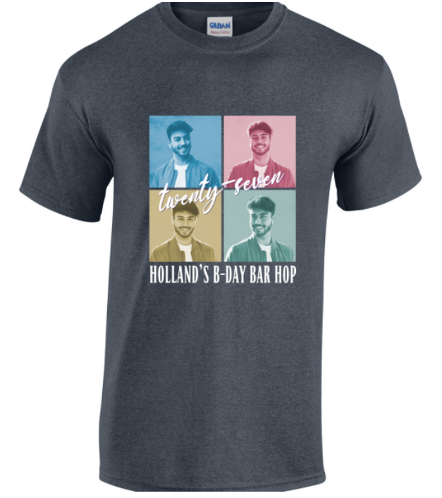 Simple Collage Monochrome Birthday