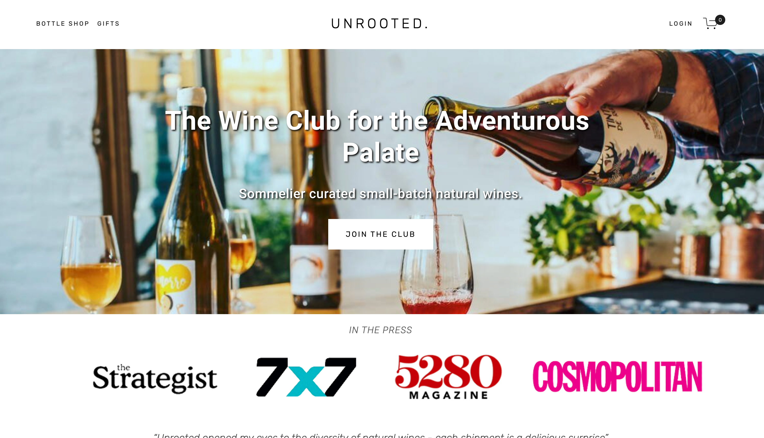unrooted wine affiliate program 