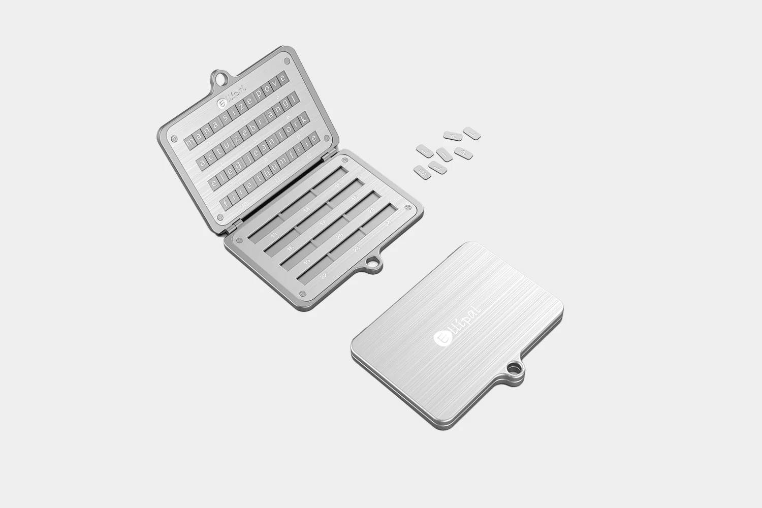 The ELLIPAL Seed Phrase Steel for secure backup solutions.