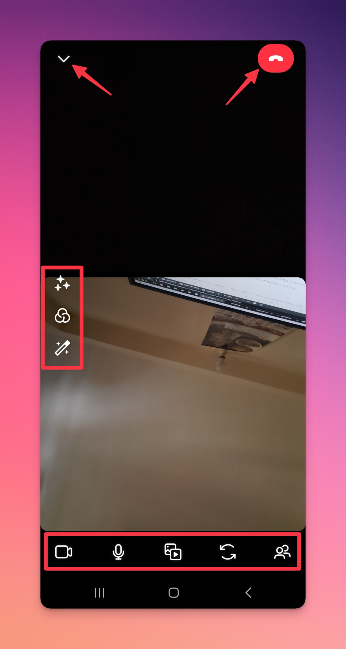 Remote.tools shows to tap on Invite icon (two people) to add people to your video call on Instagram