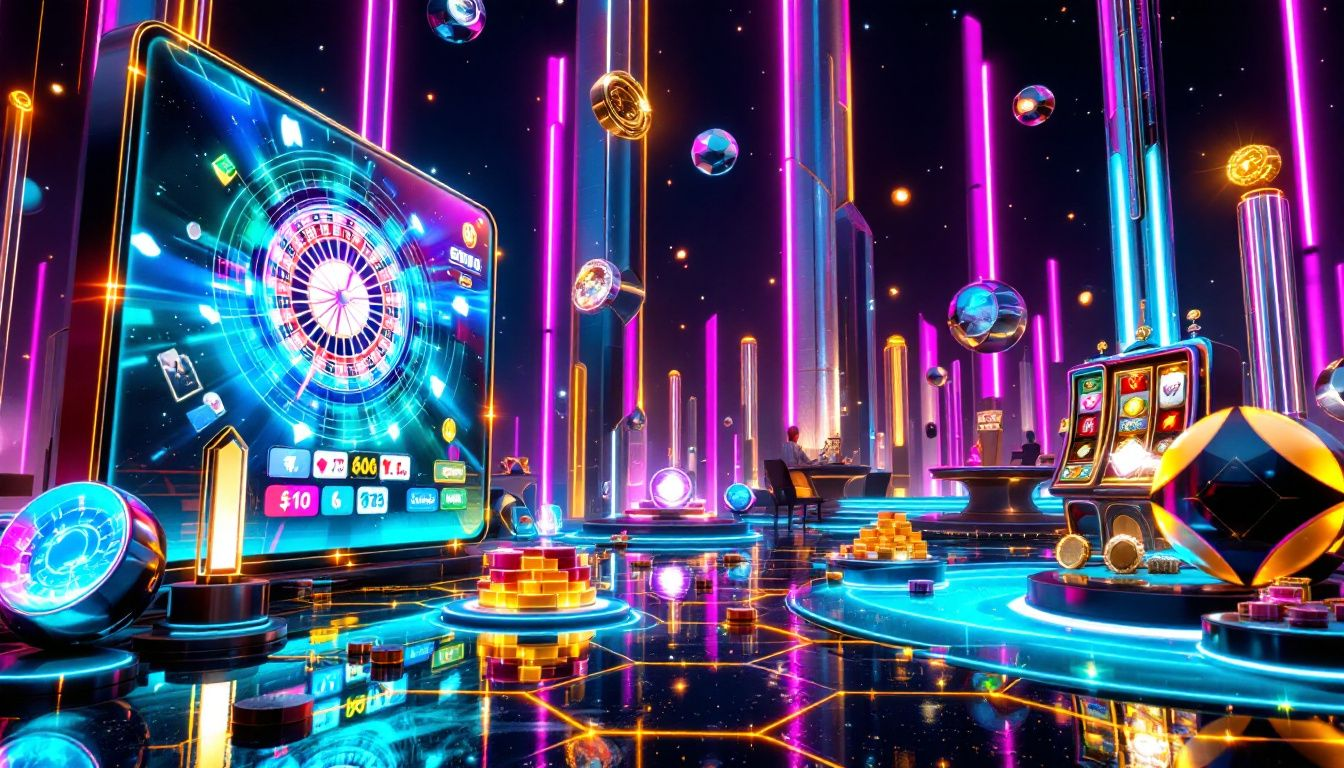 An overview of an online casino platform showcasing various casino games.
