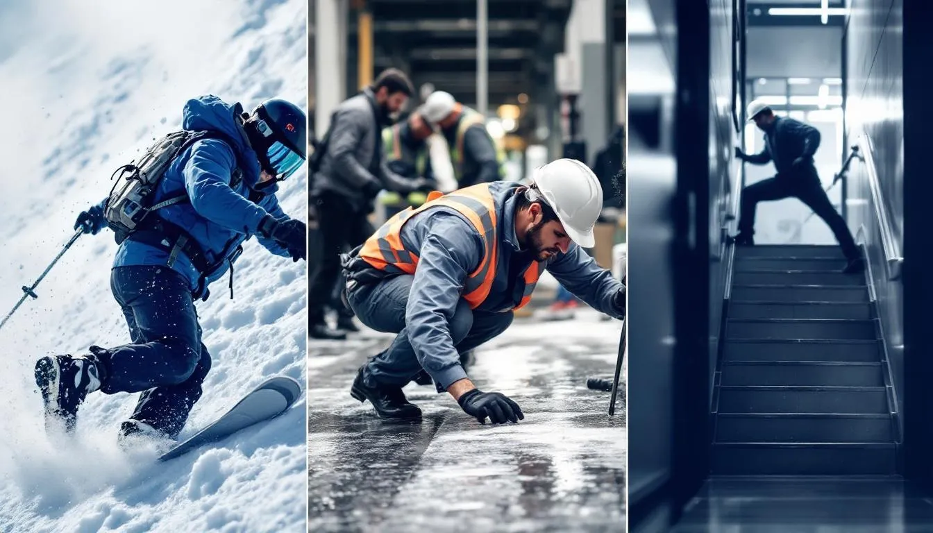 Common workplace injuries in Vail, including ski accidents and falls.