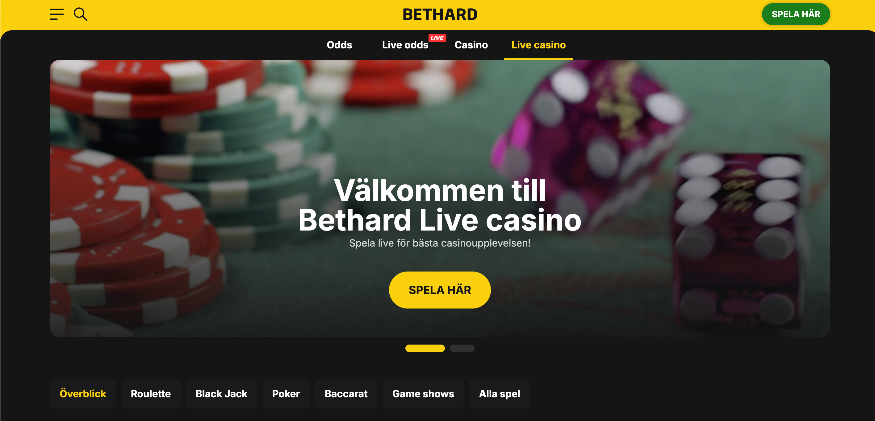 Bethard live casino